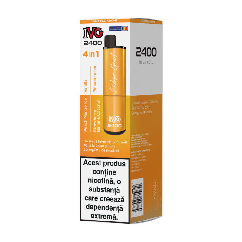 IVG 2400 Ediție 4 în 1 multi aromă exotic edition