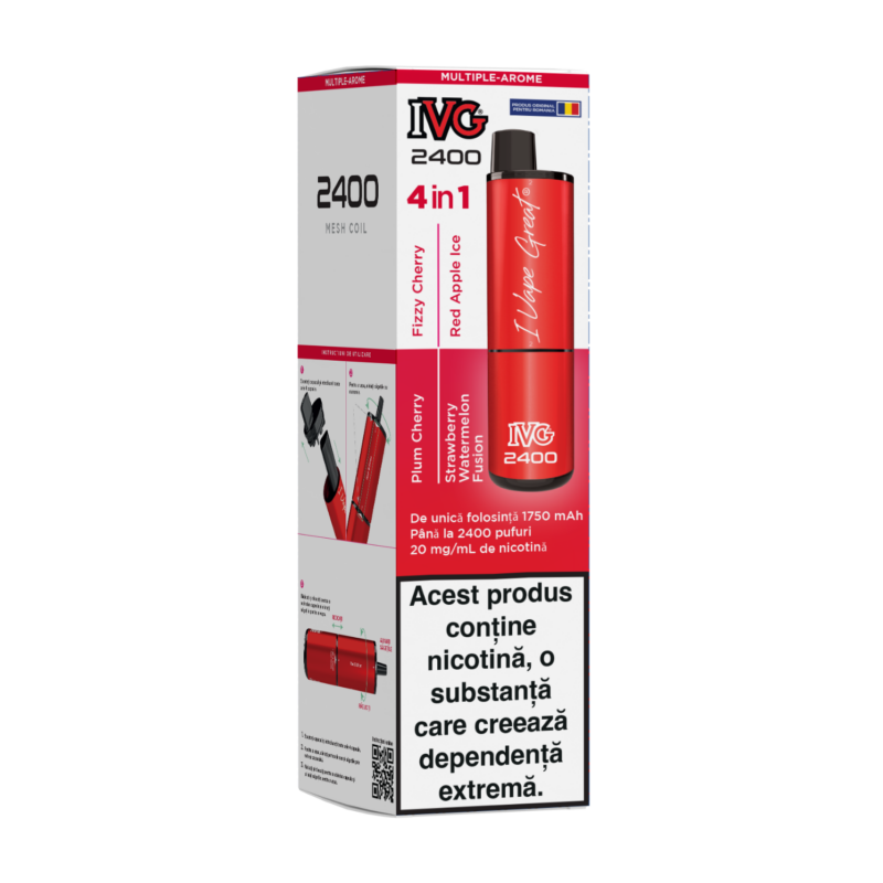 IVG 2400 Ediție 4 în 1 multi aromă exotic edition