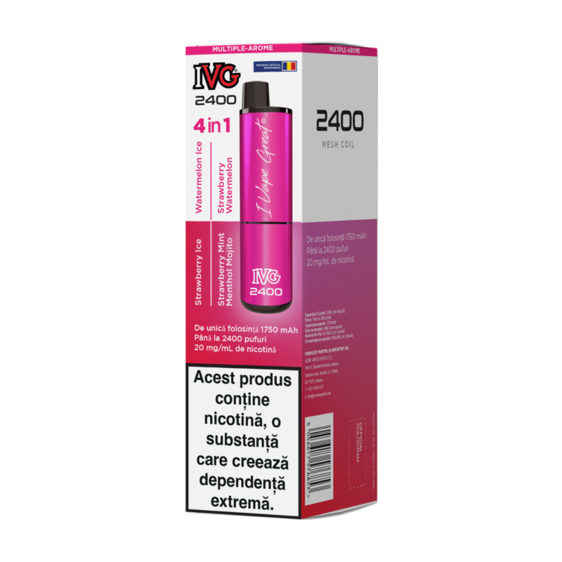 IVG 2400 Ediție 4 în 1 multi aromă pink edition